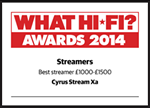CYRUS streamxa review whathifi award 2014 best streamer 2